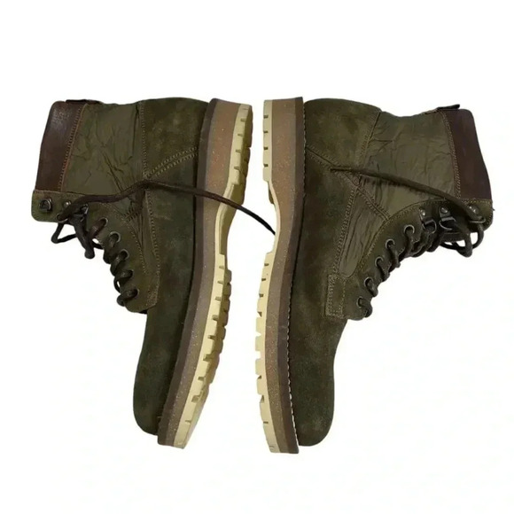 Shoe the Bear Comrade Suede & Textile Lace-Up Boot Khaki size 43 US 9.5-10 - Picture 8 of 13